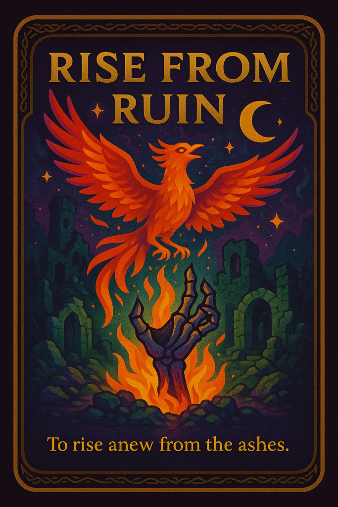 card rise from ruin