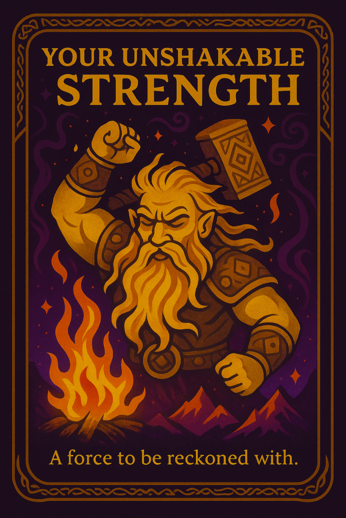 card unshakable strength